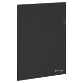 Папка-уголок жесткая прозрачная А4 BRAUBERG UNIVERSAL, черная, 0,15 мм, со штрихкодом, 273051 за 15 ₽. Папки-уголки пластиковые.  Доставка по РФ. Без переплат!