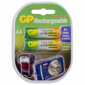 Батарейки аккумуляторные Ni-Mh пальчиковые КОМПЛЕКТ 2 шт. АА (HR6) 2650 mAh, GP, 270AAHC-2DECRC2 за 1 509 ₽. Аккумуляторные батарейки.  Доставка по РФ. Без переплат!