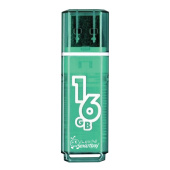 Флеш-диск 16 GB, SMARTBUY Glossy, USB 2.0, зеленый, SB16GBGS-G за 397 ₽. Флеш-диски USB.  Доставка по РФ. Без переплат!