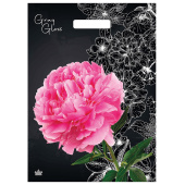 Пакет с вырубной ручкой ПВД, 43х31,5 см, "Грэй Глосс Пион", 50 мкм, н00212038 за 14 ₽. Пакеты с петлевой и вырубной ручкой.  Доставка по РФ. Без переплат!