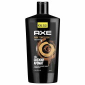 Гель для душа 610 мл, AXE "Dark temptation" (Черный шоколад), защита от запаха пота за 601 ₽. Гели для душа.  Доставка по РФ. Без переплат!
