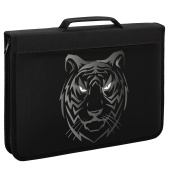 Папка на молнии BRAUBERG А4 с ручкой, с органайзером, 1 отделение, "Tiger", 271449 за 382 ₽. Папки для тетрадей и уроков труда.  Доставка по РФ. Без переплат!