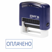 Штамп стандартный STAFF "ОПЛАЧЕНО", оттиск 38х14 мм, "Printer 9011T", 237421 за 302 ₽. Штампы стандартных слов.  Доставка по РФ. Без переплат!