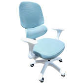 Кресло детское с поясничной поддержкой BRABIX KIDS "MG-225", сетка/ткань TW, голубое, 533317 за 6&nbsp;832 ₽. Кресла детские.  Доставка по РФ. Без переплат!