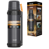 Термос 2,5 л TAIGARU (ТАЙГАРУ) EXPEDITION, нержавеющая сталь SUS304, 2 кружки, 2 ручки, ситечко, графитовый, 700318 за 1&nbsp;558 ₽. Термосы.  Доставка по РФ. Без переплат!