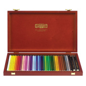 Карандаши цветные KOH-I-NOOR "Polycolor", 36 цветов, грифель 3,8 мм, заточенные, деревянный ящик, 3895036001DK за 5 980 ₽. Профессиональные наборы для художников.  Доставка по РФ. Без переплат!