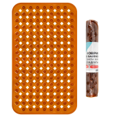 Коврик для ванны противоскользящий 70х40 см, "Квадраты", прозрачно-коричневый, ПВХ, PRIMILA (ПРИМИЛА), 700367 за 298 ₽. Коврики для ванной комнаты.  Доставка по РФ. Без переплат!