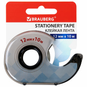 Клейкая лента 12 мм х 10 м в диспенсере, BRAUBERG, 227263 за 68 ₽. Клейкие ленты канцелярские.  Доставка по РФ. Без переплат!