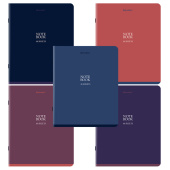Тетрадь А5, 48 л., BRAUBERG, скоба, клетка, SoftTouch, "NoteBookMono", (микс в спайке), 405325 за 55 ₽. Тетради 40-48 листов.  Доставка по РФ. Без переплат!
