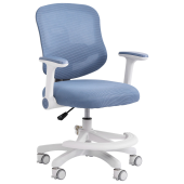 Кресло детское с подставкой для ног BRABIX KIDS "MG-215", сетка/ткань TW, голубое, 533312 за 8&nbsp;716 ₽. Кресла детские.  Доставка по РФ. Без переплат!