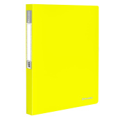 Папка 40 вкладышей BRAUBERG "Neon", 25 мм, неоновая желтая, 700 мкм, 227453 за 242 ₽. Папки с вкладышами (файлами). Доставка по РФ. Без переплат!