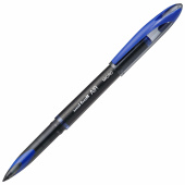 Ручка-роллер Uni-Ball "AIR Micro", СИНЯЯ, корпус черный, узел 0,5 мм, линия 0,24 мм, UBA-188-M BLUE за 150 ₽. Ручки-роллеры. Доставка по РФ. Без переплат!