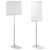 Стойка-инфодержатель напольная КОМПЛЕКТ 2 шт., А4 (высота трубки до 55 см) ПРОЗРАЧНАЯ, 202356 за 727 ₽. Держатели и рамки напольные.  Доставка по РФ. Без переплат!