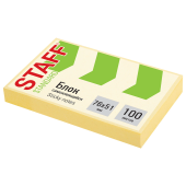 Блок самоклеящийся (стикеры) STAFF STANDARD, ПАСТЕЛЬНЫЙ 76х51 мм, желтый, 100 листов, 116581 за 28 ₽. Блоки самоклеящиеся.  Доставка по РФ. Без переплат!