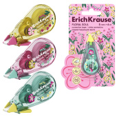 Корректирующая лента ERICH KRAUSE "Floral Soul", 5 мм х 6 м, корпус ассорти, блистер, европодвес, 62738 за 169 ₽. Корректирующие ленты.  Доставка по РФ. Без переплат!