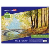 Холст на картоне BRAUBERG ART CLASSIC, 35х45 см, грунтованный, 100% хлопок, мелкое зерно, 191020 за 169 ₽. Холсты на картоне.  Доставка по РФ. Без переплат!