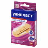 Набор лейкопластырей бактерицидных 20 шт., 1,9х7,2 см, УНИПЛАСТ, эластичные, 20024388 за 156 ₽. Наборы пластырей.  Доставка по РФ. Без переплат!