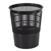 Корзина для бумаг BRAUBERG сетчатая, 14 л, черная, 237003 за 164 ₽. Корзины для бумаг.  Доставка по РФ. Без переплат!