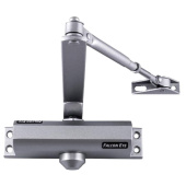 Доводчик FALCON EYE FE-B5W на дверь 85-120 кг, серебристый, 00-00110301 за 3 734 ₽. Дверные доводчики.  Доставка по РФ. Без переплат!