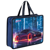 Папка на молнии с ручками ЮНЛАНДИЯ А4, 1 отделение, пластик, 80 мм, "Fire wheels", 273364 за 214 ₽. Папки-сумки с ручками.  Доставка по РФ. Без переплат!