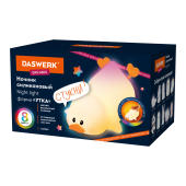 Ночник силиконовый LED "Утка" 101x150x85 мм, белый свет/RGB, таймер, изменение уровней яркости, USB, аккум.1200 мАч DASWERK (ДАСВЕРК) 238936 за 796 ₽. Светильники-ночники.  Доставка по РФ. Без переплат!