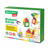 Магнитный конструктор MAGNETIC BLOCKS-19, 19 деталей, BRAUBERG KIDS, 663843 за 697 ₽. Конструкторы.  Доставка по РФ. Без переплат!