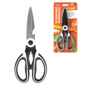 Ножницы кухонные DASWERK (ДАСВЕРК), 210 мм, с орехоколом, открывашкой, футляром для лезвий, 608904 за 198 ₽. Ножницы кухонные.  Доставка по РФ. Без переплат!