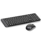 Набор беспроводной LOGITECH Wireless Desktop MK220, клавиатура, мышь 2 кнопки + 1 колесо-кнопка, черный, 920-003236 за 3&nbsp;151 ₽. Комплекты клавиатура и мышь.  Доставка по РФ. Без переплат!