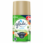 Сменный баллон 269 мл, GLADE "Свежесть утра", для автоматических освежителей, универсальный, 864979 за 555 ₽. Сменные баллоны аэрозольные.  Доставка по РФ. Без переплат!