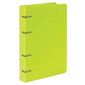 Тетрадь на кольцах А5 160х215 мм, 80 л., пластик, клетка, BRAUBERG, "Салатовый", 403250 за 210 ₽. Тетради на кольцах.  Доставка по РФ. Без переплат!