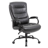 Кресло офисное BRABIX PREMIUM "Heavy Duty HD-004", НАГРУЗКА до 200 кг, экокожа, черное, 531942 за 24 008 ₽. Кресла повышенных нагрузок. Доставка по РФ. Без переплат!