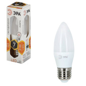 Лампа светодиодная ЭРА, 7 (60) Вт, цоколь E27, "свеча", теплый белый свет, 30000 ч., LED smdB35-7w-827-E27 за 85 ₽. Лампы светодиодные. Доставка по РФ. Без переплат!