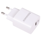 Зарядное устройство быстрое сетевое (220 В) SONNEN, USB QC 3.0 + Type-C PD 20 Вт, 3 А, белое, 455505 за 725 ₽. Зарядные устройства для портативной электроники.  Доставка по РФ. Без переплат!