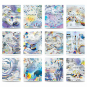 Тетради предметные, КОМПЛЕКТ 12 ПРЕДМЕТОВ, 48 л., глянцевый УФ-лак, BRAUBERG "MAGICAL WHITE", 405168 за 492 ₽. Тетради предметные.  Доставка по РФ. Без переплат!