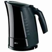 Чайник BRAUN WK-300, 1,7 л, 2200 Вт, закрытый нагревательный элемент, пластик, черный за 8 482 ₽. Чайники.  Доставка по РФ. Без переплат!