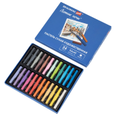 Пастель сухая художественная BRAUBERG ART "Летние ночи", 24 цвета, круглое сечение, 182090 за 358 ₽. Пастель художественная сухая.  Доставка по РФ. Без переплат!