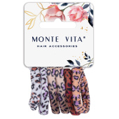 Резинки для волос НАБОР 6 шт., мягкие, средние, с принтом, MONTE VITA, 457070 за 61 ₽. Резинки для волос.  Доставка по РФ. Без переплат!
