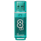 Флеш-диск 8 GB, SMARTBUY Glossy, USB 2.0, зеленый, SB8GBGS-G за 570 ₽. Флеш-диски USB.  Доставка по РФ. Без переплат!