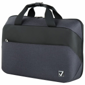 Сумка портфель BRAUBERG MODERN с отделением для ноутбука 15-16", откидная крышка, серая, 29х42х11 см, 270828 за 2 656 ₽. Сумки деловые с отделением для ноутбука и планшета.  Доставка по РФ. Без переплат!
