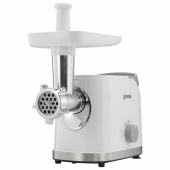 Мясорубка GORENJE MG1802SJW, 1800 Вт, производительность 2,1 кг/мин, 7 насадок, реверс, белый за 21 056 ₽. Мясорубки.  Доставка по РФ. Без переплат!