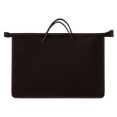 Папка на молнии с ручками ПИФАГОР, А4, 1 отделение, пластик, 55 мм, черная, 228236 за 193 ₽. Папки-сумки с ручками.  Доставка по РФ. Без переплат!