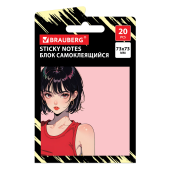 Блок самоклеящийся (стикеры) BRAUBERG ANIME, 73х73 мм, 20 листов, 116707 за 64 ₽. Блоки самоклеящиеся.  Доставка по РФ. Без переплат!