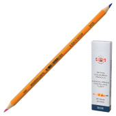 Карандаш двухцветный КРАСНО-СИНИЙ, KOH-I-NOOR, 1 шт., шестигранный, грифель 3,2 мм, натуральное дерево, 3433, 34330EG001KS за 53 ₽. Карандаши специальные.  Доставка по РФ. Без переплат!