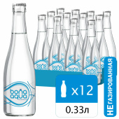 Вода негазированная питьевая BONA AQUA 0,33 л, стеклянная бутылка, 2418801 за 114 ₽. Минеральная и питьевая вода.  Доставка по РФ. Без переплат!