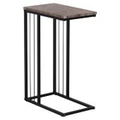 Стол журнальный на металлокаркасе BRABIX "LOFT CT-002", 450х250х630 мм, цвет морёный дуб, 641861 за 3&nbsp;493 ₽. Столы журнальные и сервировочные.  Доставка по РФ. Без переплат!