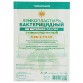 Лейкопластырь бактерицидный 6х10 см, телесного цвета на нетканой основе, LEIKO, 213877 за 9 ₽. Бактерицидные пластыри.  Доставка по РФ. Без переплат!