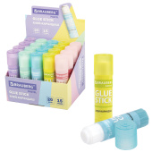 Клей-карандаш в пастельном корпусе BRAUBERG PASTEL, 15 г, PVP-основа, ассорти, 271249 за 50 ₽. Клей-карандаш.  Доставка по РФ. Без переплат!