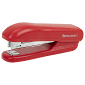 Степлер №10 BRAUBERG "SX-19", до 12 листов, с антистеплером, красный, 228589 за 143 ₽. Степлеры настольные.  Доставка по РФ. Без переплат!