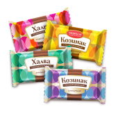 Конфеты глазированные АЗОВСКАЯ "Козинак и халва" 1000 г за 734 ₽. Конфеты фасованные.  Доставка по РФ. Без переплат!