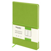Блокнот А5 148x218 мм, BRAUBERG Metropolis X, под кожу, 80 л., резинка, клетка, светло-зеленый, 111033 за 108 ₽. Бизнес-блокноты и бизнес-тетради.  Доставка по РФ. Без переплат!